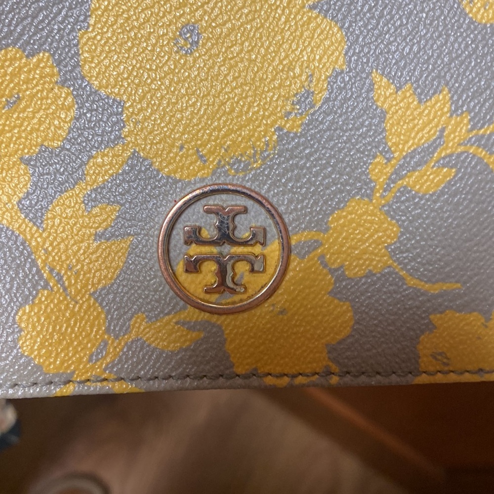 Tory burch yellow floral print bag - Picture 5 of 6